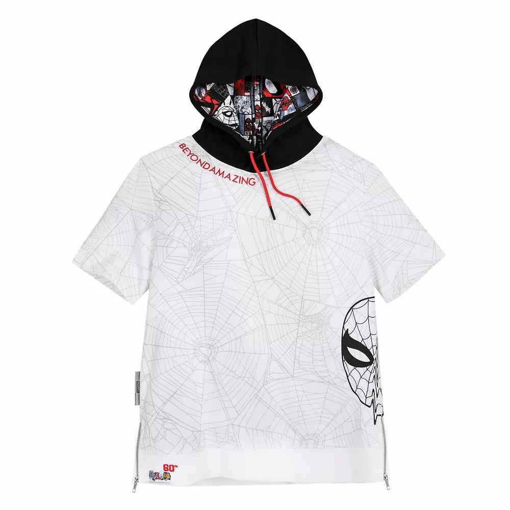 Spider-Man 60th Anniversary Hooded T-Shirt For Adults By Ashley Eckstein 3 Spider-Man 60th Anniversary Hooded T-Shirt For Adults By Ashley Eckstein