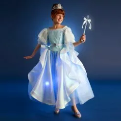 Cinderella Light-Up Costume For Kids With Interactive Light-Up Wand And Tiara By A Leading Role -National Geographic Shop 2841107379256 9