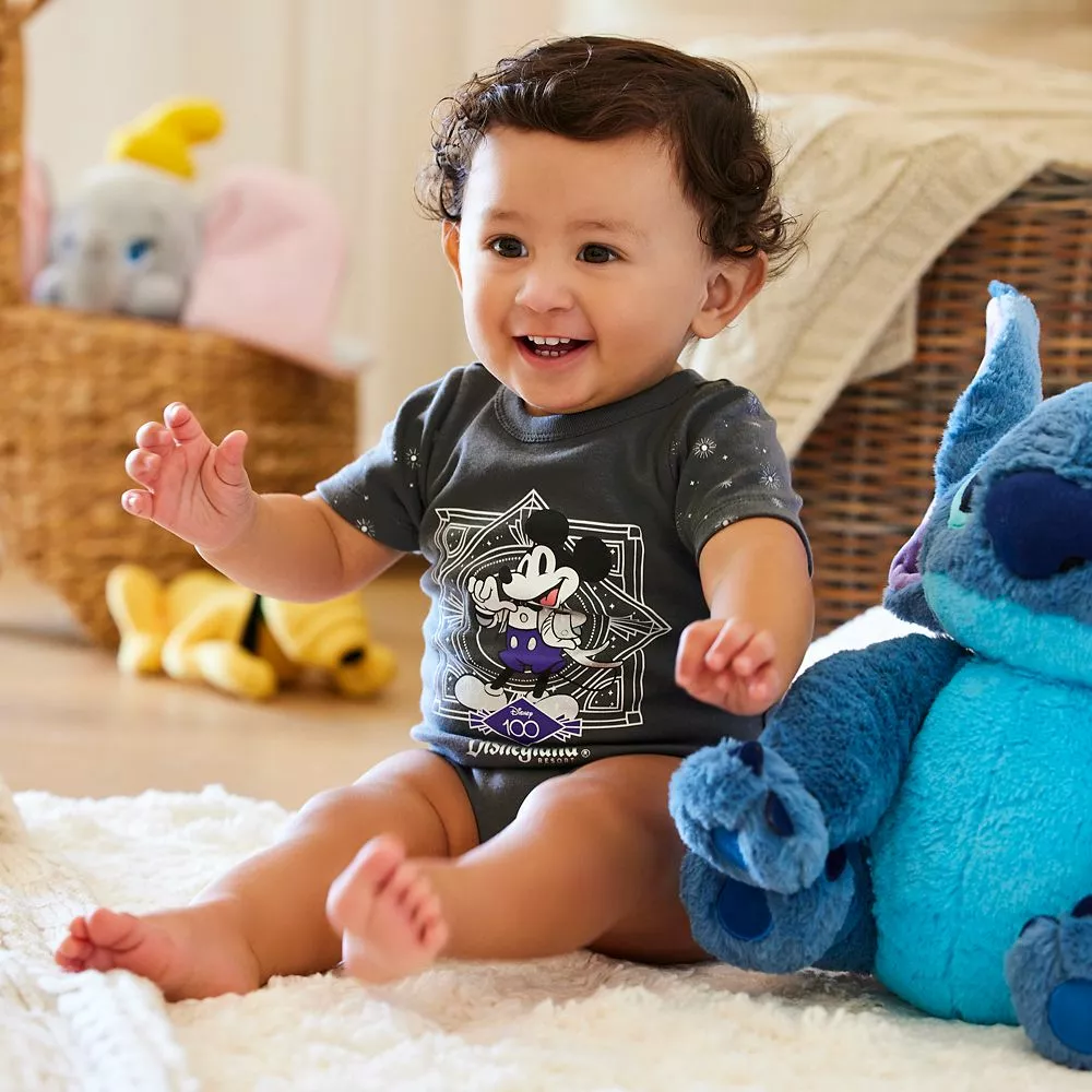 Mickey Mouse Disney100 Bodysuit For Baby – Disneyland 4 Mickey Mouse Disney100 Bodysuit For Baby – Disneyland - Image 2