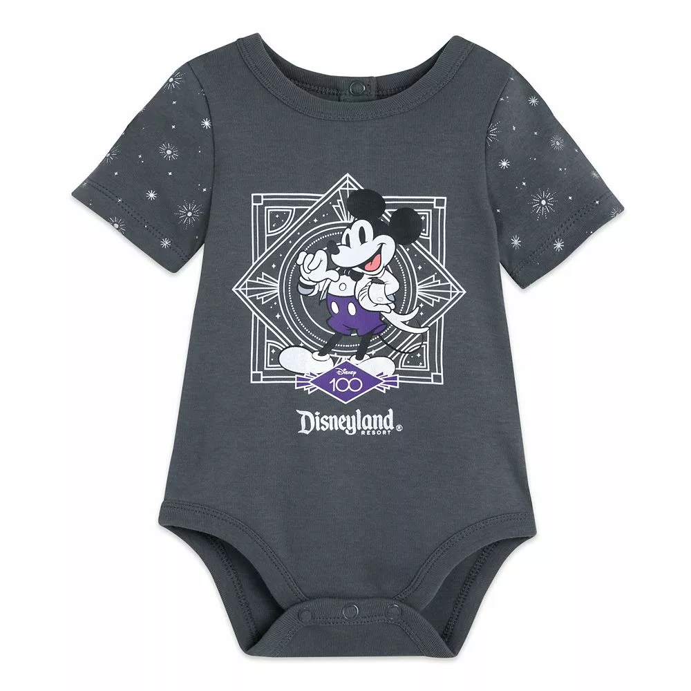 Mickey Mouse Disney100 Bodysuit For Baby – Disneyland 3 Mickey Mouse Disney100 Bodysuit For Baby – Disneyland