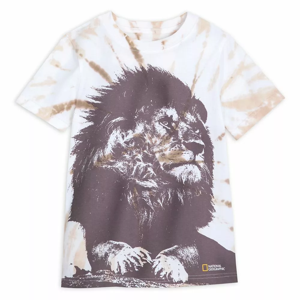 National Geographic Lion Tie-Dye T-Shirt For Kids 3 National Geographic Lion Tie-Dye T-Shirt For Kids