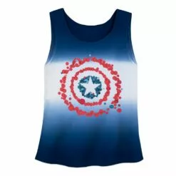 Captain America Dip-Dye Tank Top For Women