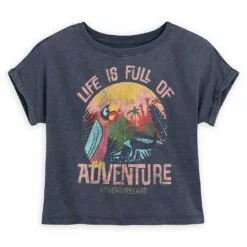 Adventureland ''Life Is Full Of Adventure'' Crop Top For Women