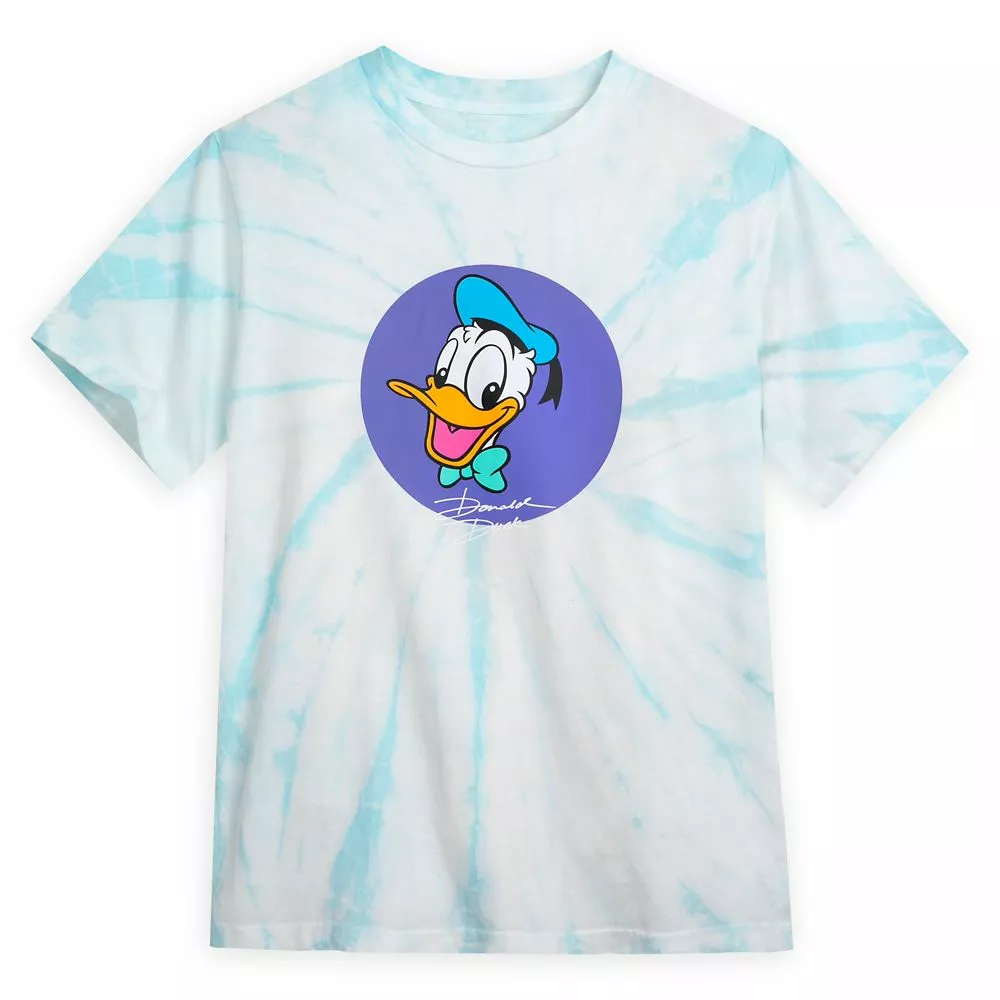 Donald Duck Tie-Dye T-Shirt For Adults 3 Donald Duck Tie-Dye T-Shirt For Adults