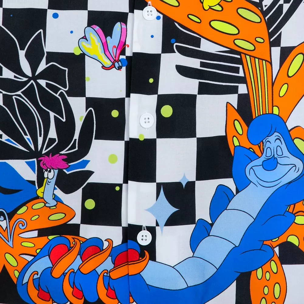 Caterpillar Woven Shirt For Men – Alice In Wonderland 5 Caterpillar Woven Shirt For Men – Alice In Wonderland - Image 3