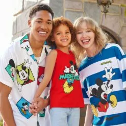 Mickey Mouse Striped T-Shirt For Adults – Mickey & Co. -National Geographic Shop 5303057398679 4