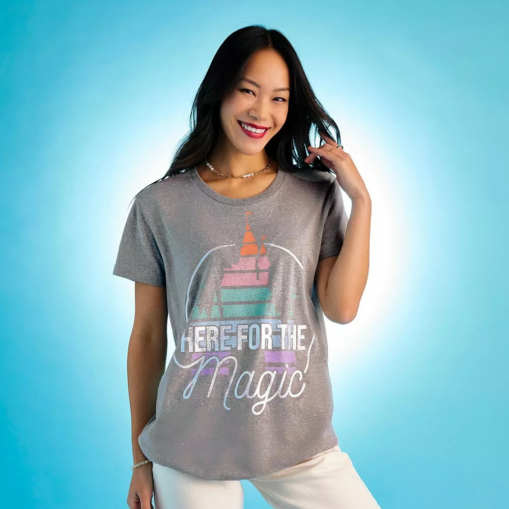 Fantasyland Castle ''Here For The Magic'' T-Shirt For Adults 4 Fantasyland Castle ''Here For The Magic'' T-Shirt For Adults - Image 2
