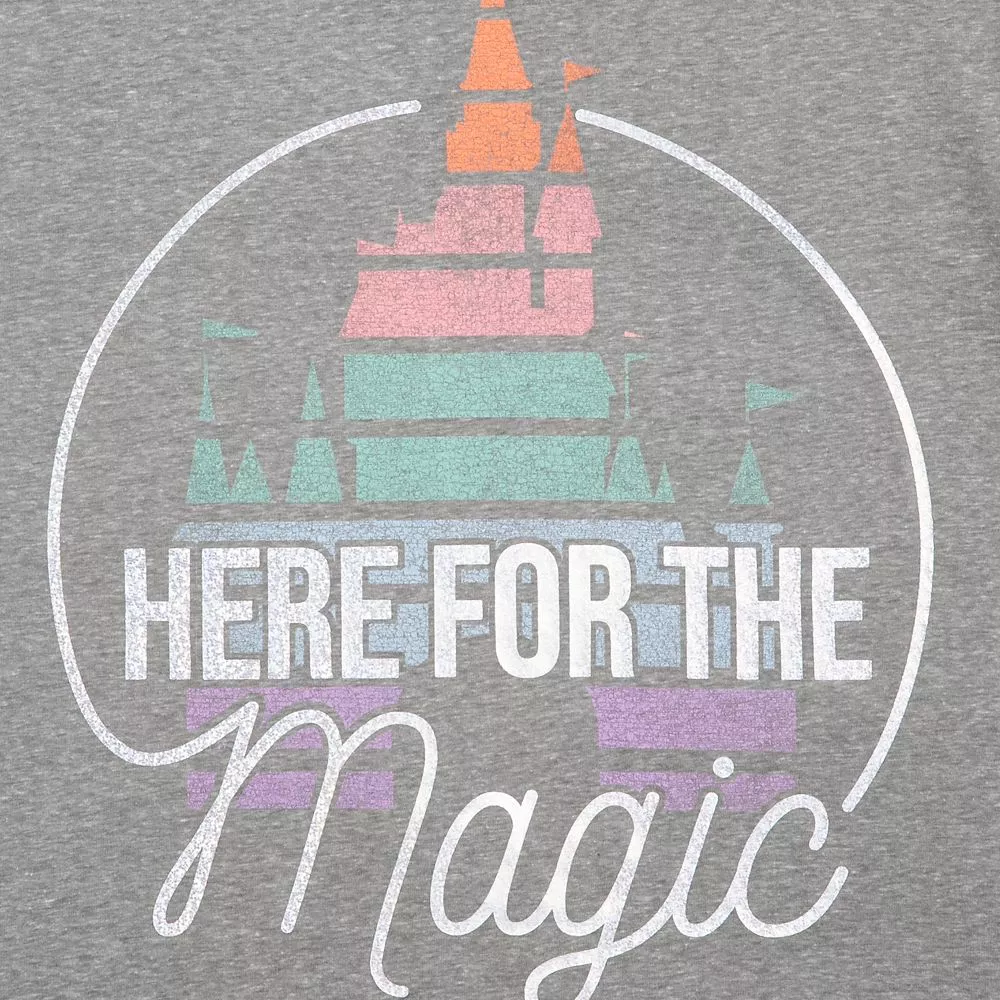 Fantasyland Castle ''Here For The Magic'' T-Shirt For Adults 5 Fantasyland Castle ''Here For The Magic'' T-Shirt For Adults - Image 3