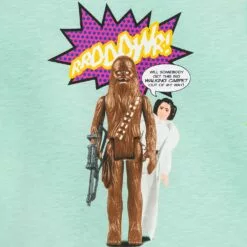 Chewbacca And Princess Leia Star Wars Action Figures Fashion T-Shirt For Women -National Geographic Shop 5620057438046 3