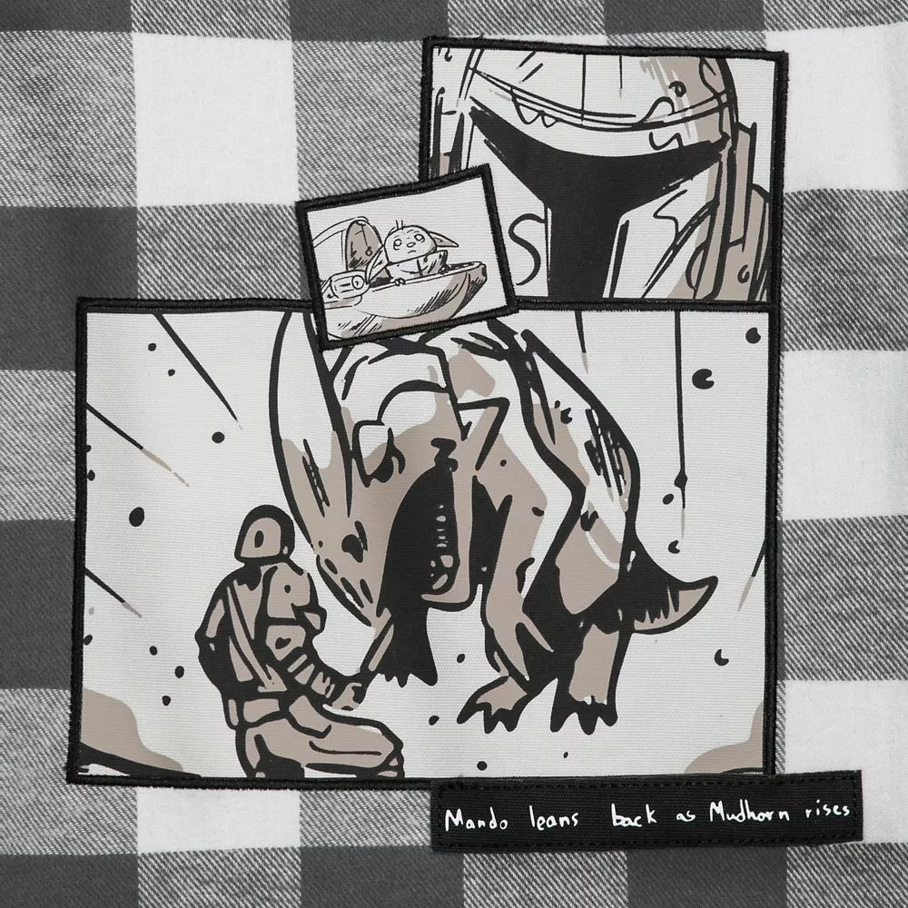 Star Wars: The Mandalorian Hooded Shirt Jacket For Kids 7 Star Wars: The Mandalorian Hooded Shirt Jacket For Kids - Image 5