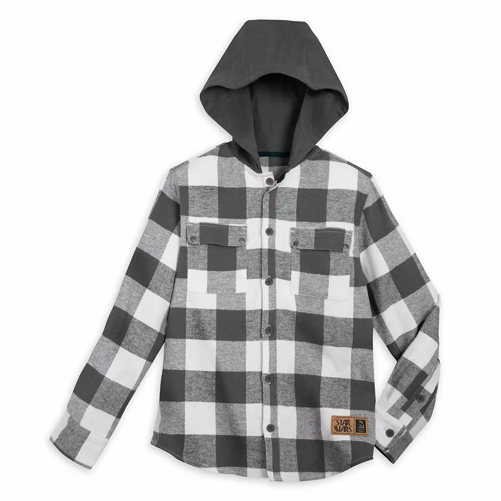 Star Wars: The Mandalorian Hooded Shirt Jacket For Kids 3 Star Wars: The Mandalorian Hooded Shirt Jacket For Kids