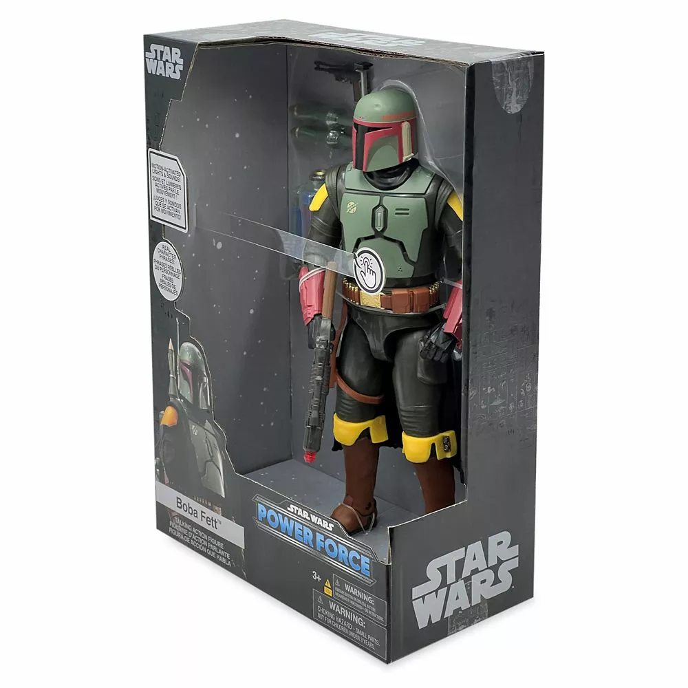 Boba Fett Talking Action Figure – Star Wars Power Force – 10'' H 9 Boba Fett Talking Action Figure – Star Wars Power Force – 10'' H - Image 7