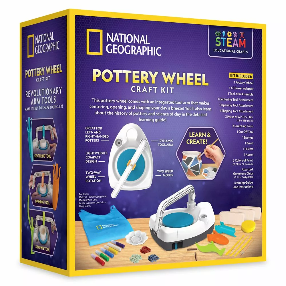 Pottery Wheel Craft Kit – National Geographic 6 Pottery Wheel Craft Kit – National Geographic - Image 4