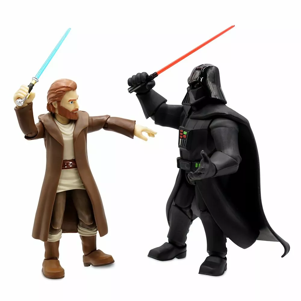 Darth Vader And Obi-Wan Kenobi Action Figure Set – Star Wars Toybox 3 Darth Vader And Obi-Wan Kenobi Action Figure Set – Star Wars Toybox - Image 2
