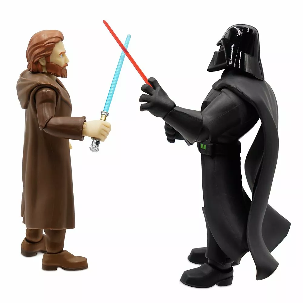 Darth Vader And Obi-Wan Kenobi Action Figure Set – Star Wars Toybox 4 Darth Vader And Obi-Wan Kenobi Action Figure Set – Star Wars Toybox - Image 3