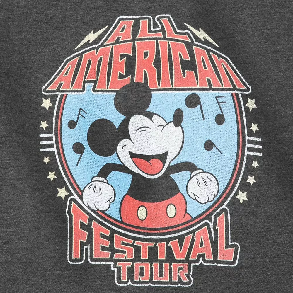 Mickey Mouse All American Festival Tour T-Shirt For Adults 5 Mickey Mouse All American Festival Tour T-Shirt For Adults - Image 3