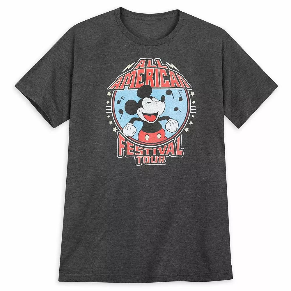 Mickey Mouse All American Festival Tour T-Shirt For Adults 3 Mickey Mouse All American Festival Tour T-Shirt For Adults