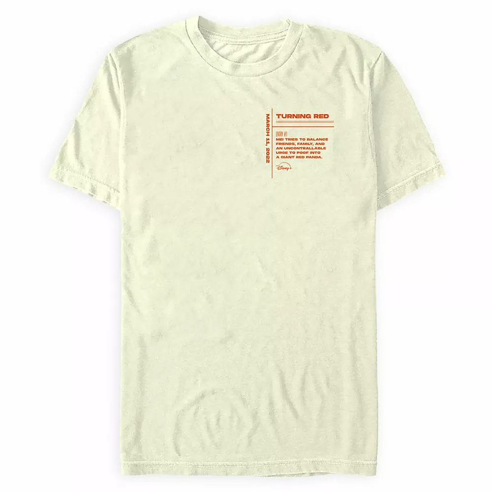 Turning Red Log Line T-Shirt For Adults – Disney+ Day 3 Turning Red Log Line T-Shirt For Adults – Disney+ Day