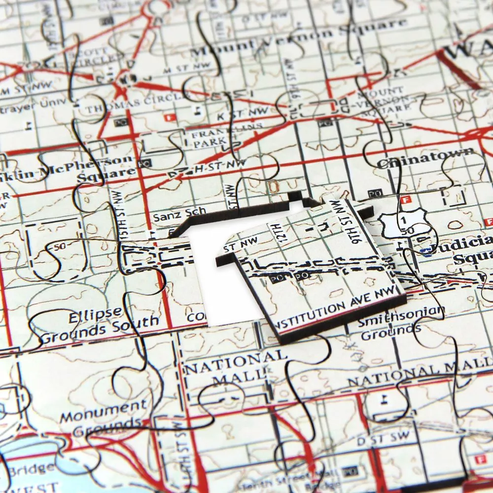 National Geographic My Town Personalized Wooden Puzzle – Map Scale: 1:26,000 6 National Geographic My Town Personalized Wooden Puzzle – Map Scale: 1:26,000 - Image 4