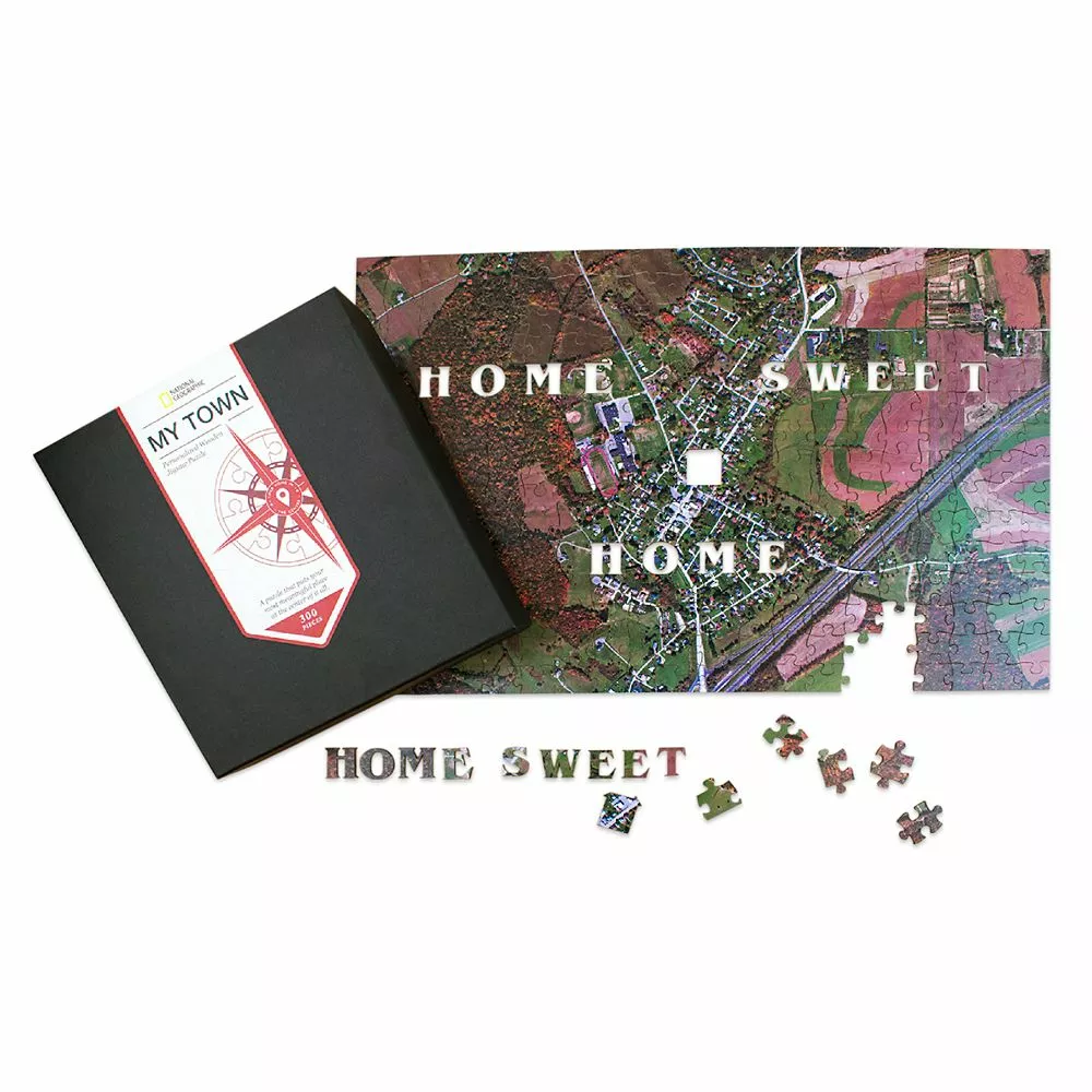 National Geographic My Town Personalized Wooden Puzzle – Map Scale: 1:5,000 3 National Geographic My Town Personalized Wooden Puzzle – Map Scale: 1:5,000