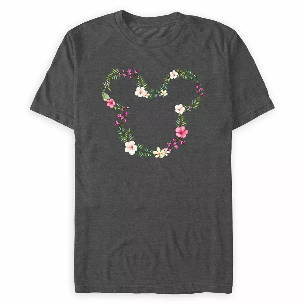 Mickey Mouse Icon Tropical Floral T-Shirt For Adults 3 Mickey Mouse Icon Tropical Floral T-Shirt For Adults