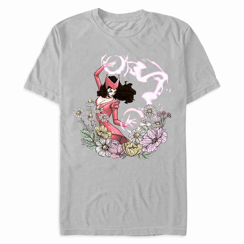 Scarlet Witch Floral T-Shirt For Adults 3 Scarlet Witch Floral T-Shirt For Adults