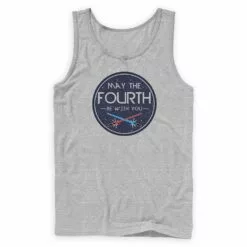 LIGHTSABER ''May The Fourth Be With You'' Tank Top For Adults – Star Wars