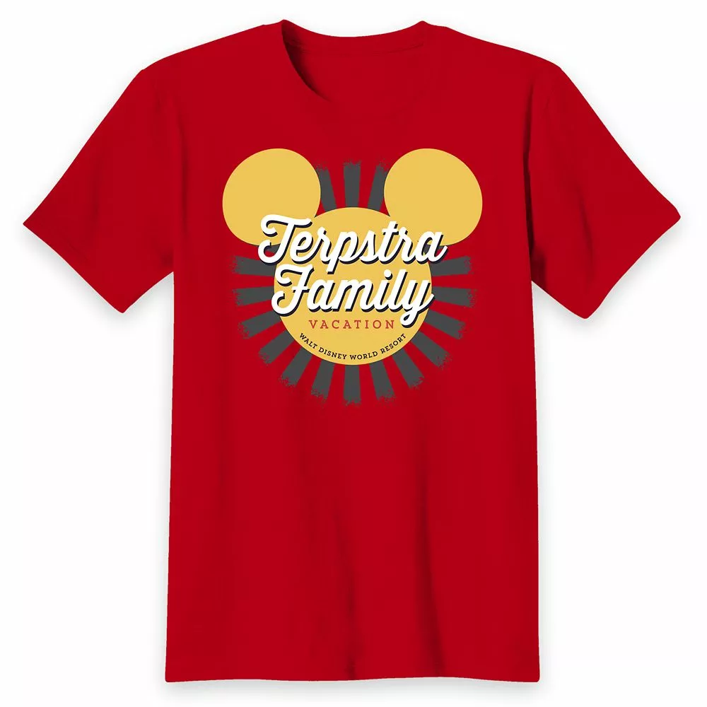 Adults' Walt Disney World Mickey Mouse Sunburst Family Vacation T-Shirt – Customized 5 Adults' Walt Disney World Mickey Mouse Sunburst Family Vacation T-Shirt – Customized - Image 3